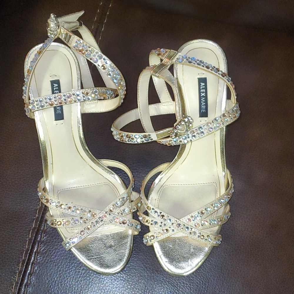 Alex Marie Gold Iridescent Formal Heals
